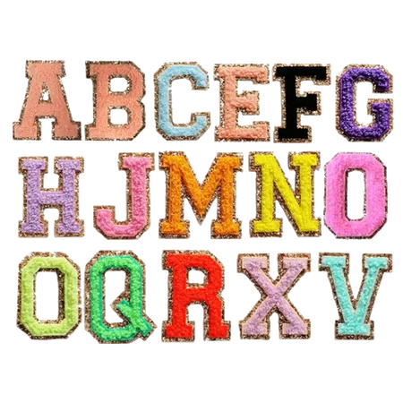 Chenille Letters with Metallic Backing - Imprint Now