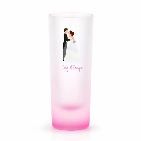 Radiant Base Frosted Tall Shot Glass - Imprint Now