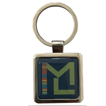 Epoxy Square Metal Keychain Epoxy Square Metal Keychain - Imprint Now