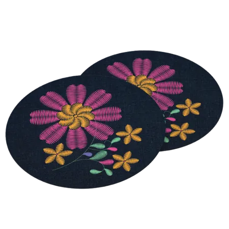 Cotton & Linen Embroidered Coasters - Air Fresheners Now