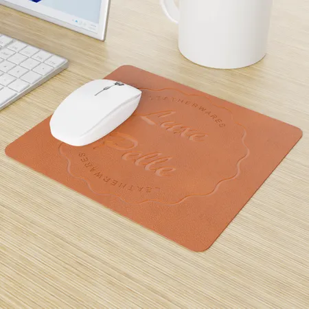 Custom Leather Mouse Pad Custom Leather Mouse Pad - Imprint Now