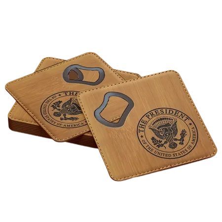 Leather Bottle Opener Coaster - Air Fresheners Now