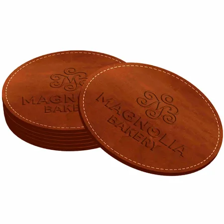 Leather Coasters - Imprint Now