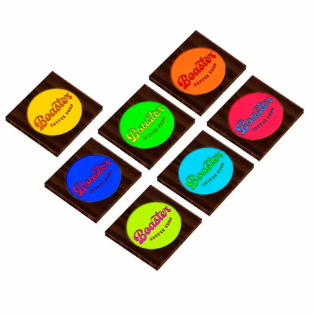 Customized Ebony Alloy Coaster - Imprint Now