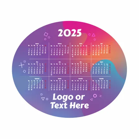 Colorful Gradient Calendar Mouse Pad Colorful Gradient Calendar Mouse Pad - Imprint Now