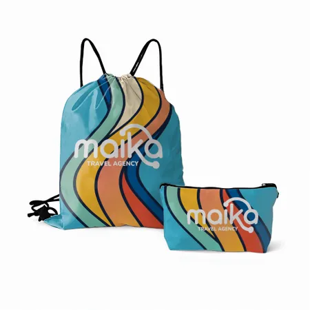 Drawstring Bag and Pouch Set Drawstring Bag and Pouch Set - Imprint Now