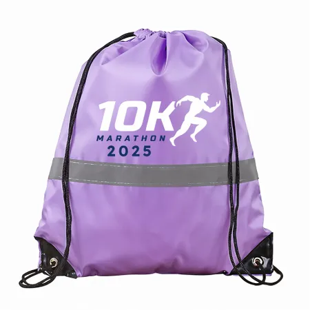 Drawstring Bags With Reflective Strip Drawstring Bags With Reflective Strip - Imprint Now
