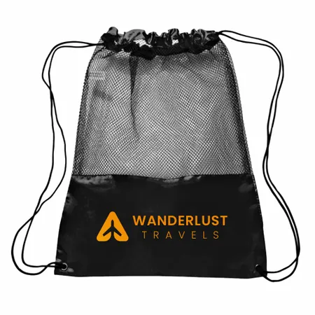 Mesh Drawstring Bag Mesh Drawstring Bag - Imprint Now