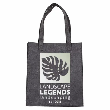 Small Light Gray Felt Mood Bag Small Light Gray Felt Mood Bag - Imprint Now