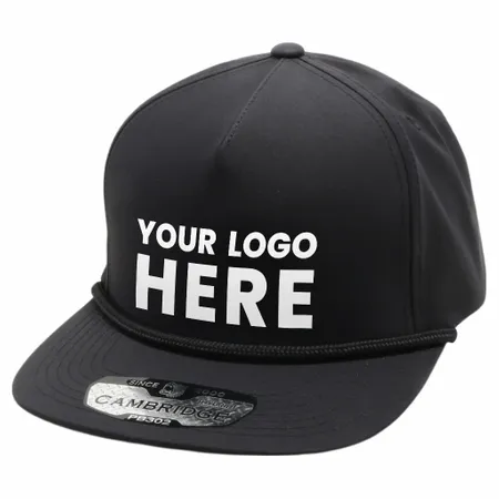 Pitbull Cambridge PB302 5 Panel Hybrid Rope Snapback Hat - Imprint Now