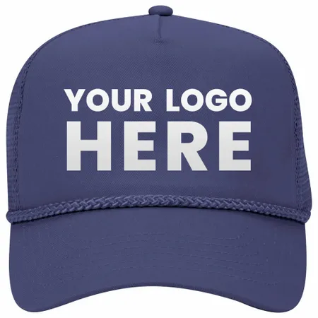 Otto 5 Panel Mid Pro Mesh Back Trucker Hat, Cotton Blend Twill Rope Cap - 39-071 Otto 5 Panel Mid Pro Mesh Back Trucker Hat, Cotton Blend Twill Rope Cap - 39-071 - Imprint Now