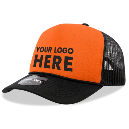 Decky 220 Blank 2-Tone Neon Foam Trucker Hats - Imprint Now