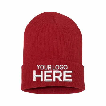 Waffle Cuffed Knit Beanie - Imprint Now