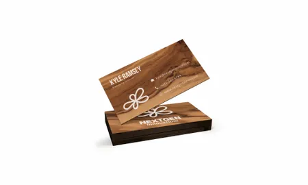 Environmentally Friendly Wooden House Card - Imprint Now