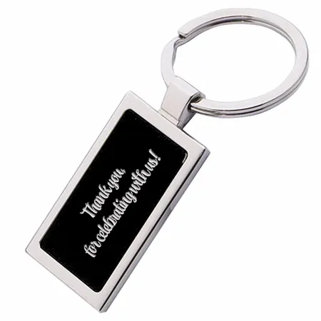 Colored Rectangle Metal Keychain - Imprint Now