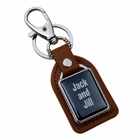 Premium Leather & Metal Keychain - Imprint Now