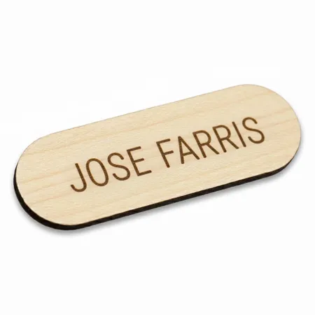 Wooden Name Badges - Imprint Now