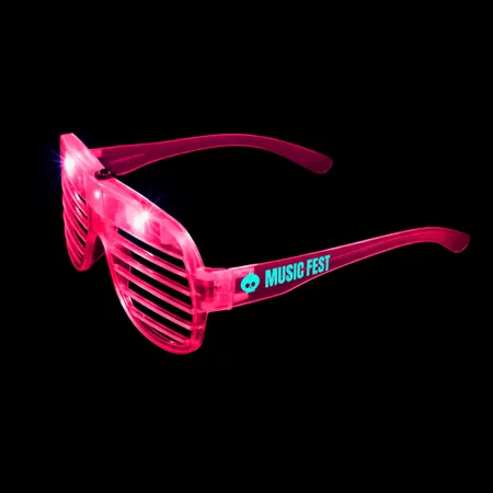 Light-Up LED Slotted Glasses - Imprint Now