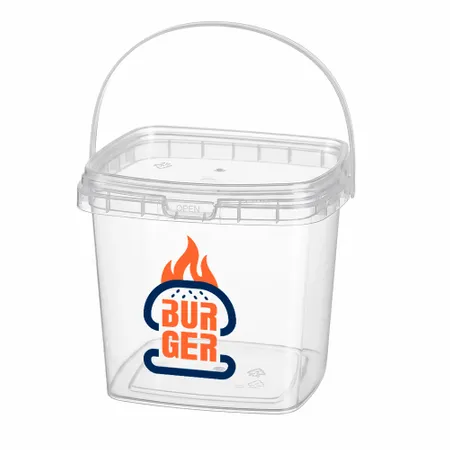 Square Transparent Drink Buckets - Imprint Now