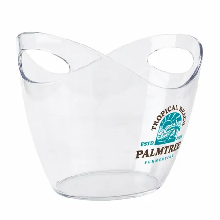 Curved Dual-Handle Drink Buckets - Imprint Now