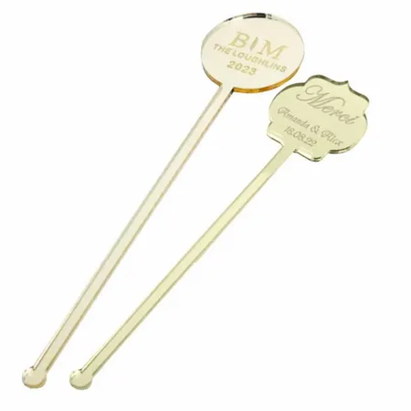 Metallic Acrylic Stir Sticks - Imprint Now