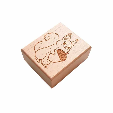 Square Wood Rubber Stamps - Imprint Now