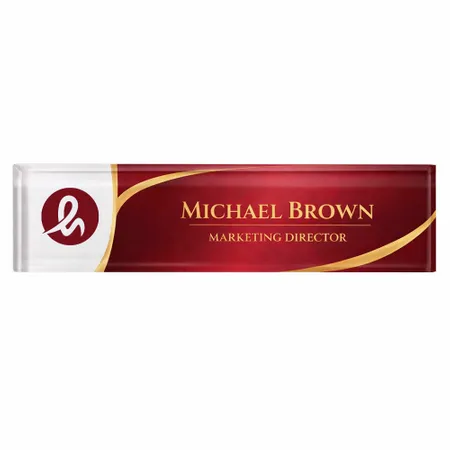 Acrylic Desktop Name Badges - Imprint Now