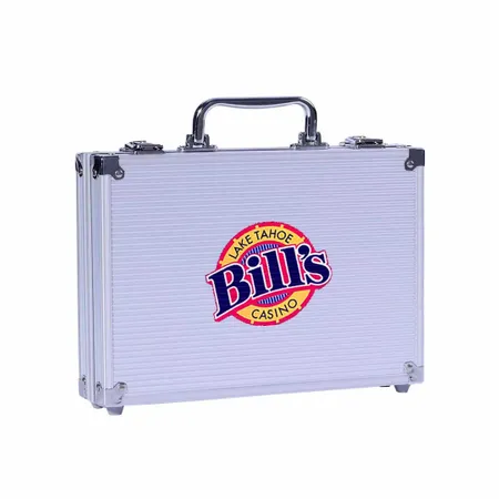 100ct Aluminum Poker Chip Cases - Imprint Now