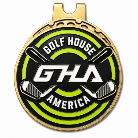 Soft Enamel Golf Ball Marker with Hat Clips - Imprint Now