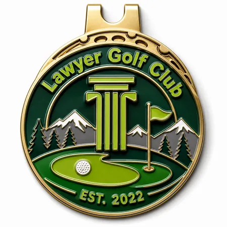 3D Ball Golf Marker with Hat Clips - Imprint Now