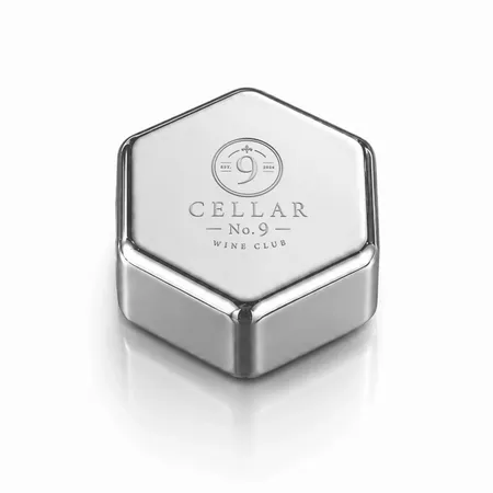 Hexagon Stainless Steel Ice Cubes - Imprint Now