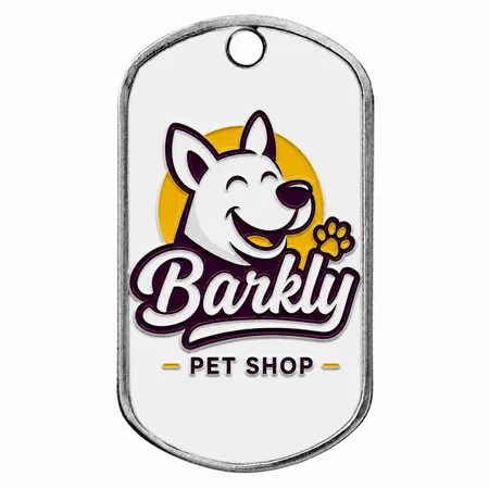 Hard Enamel Metal Dog Tags - Imprint Now