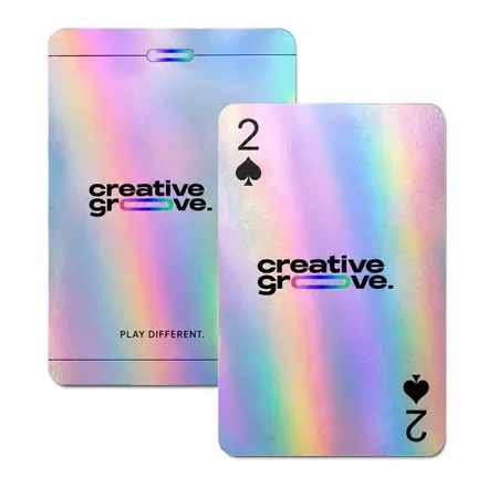Holographic Silver Playing Cards - Imprint Now