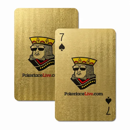 Brushed Gold Finish Playing Cards - Imprint Now