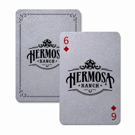 Silver Glitter Playing Cards - Imprint Now
