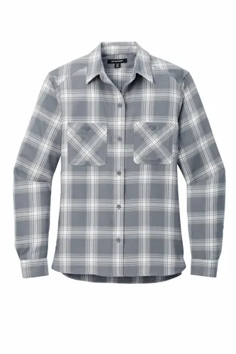 Grey/ Cream Open Plaid