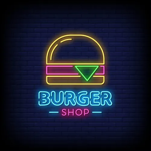 Burger Shop Neon Sign - Imprint Now