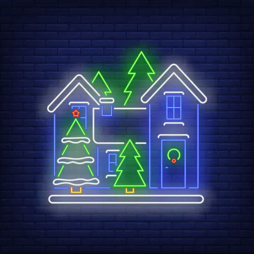 Christmas House Neon Sign - Imprint Now