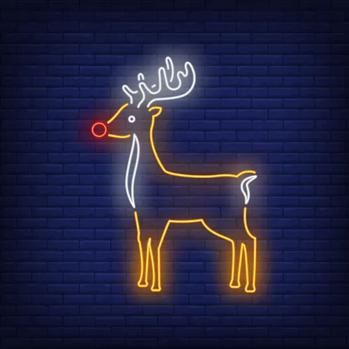 Cute Reindeer Neon Sign - Imprint Now