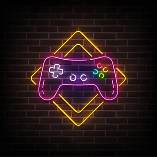 Gamer Joystick Neon Sign - Imprint Now