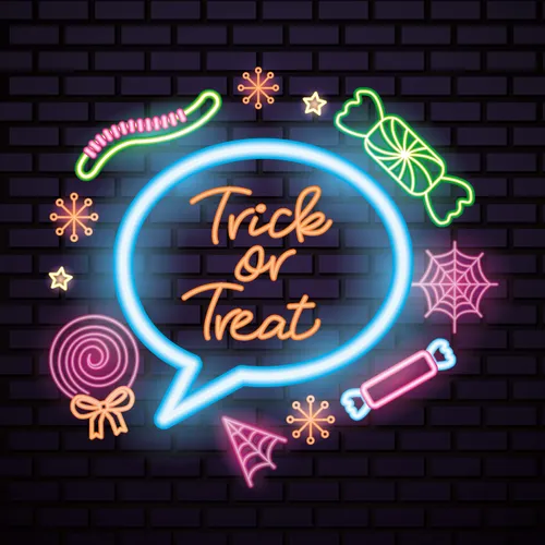 Cutie Trick Or Treat Neon Sign - Imprint Now