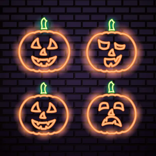 Orange Pumpkin Neon Sign - Imprint Now