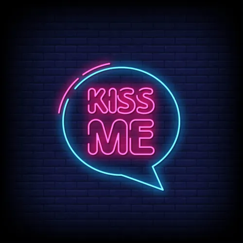 Kiss Me Neon Sign - Imprint Now