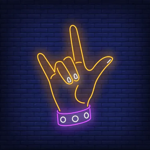 Rock Gesture Neon Sign - Imprint Now