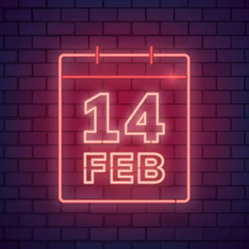 Valentine's Day Date Neon Sign - Imprint Now