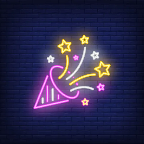 Party Hat Neon Sign - Imprint Now