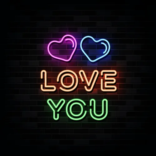 Love You Neon Sign - Imprint Now