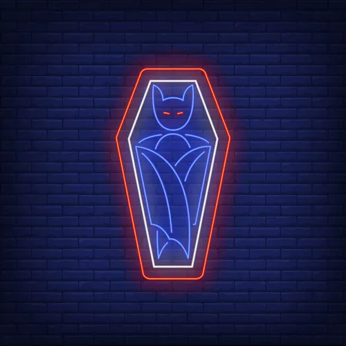 Vampire Coffin Neon Sign - Imprint Now
