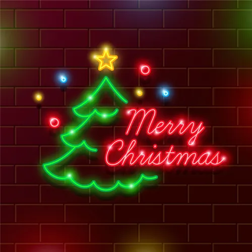 Tree Merry Christmas Neon Sign - Imprint Now