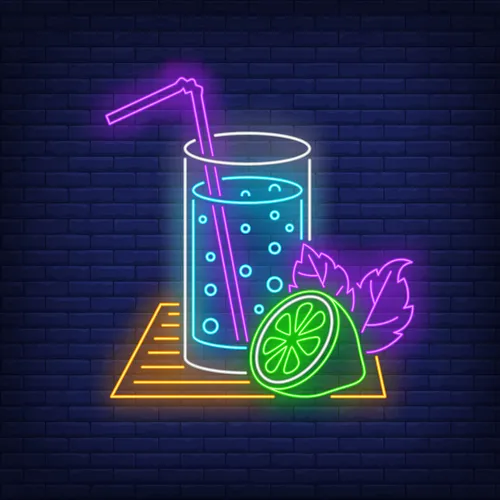 Lemonade Glass Neon Sign - Imprint Now